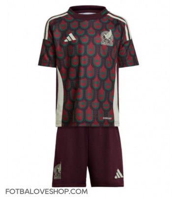 Mexiko Dětské Domácí Dres Copa America 2024 Krátký Rukáv (+ trenýrky)